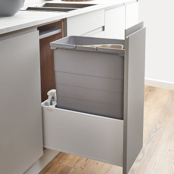 300 ECO-Base Waste Bin system (Silk White)