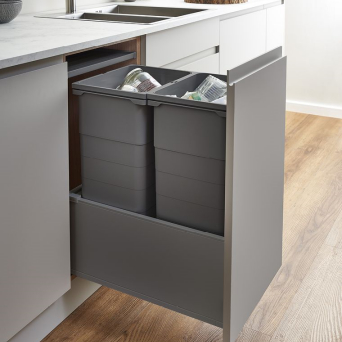 400 ECO-Base Waste Bin system (Orion Grey)