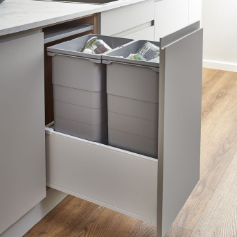 Eco-Base Waste Bins (Silk White)