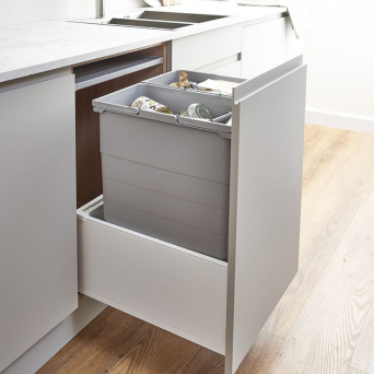 500 ECO-Base Waste Bin system (Silk White)