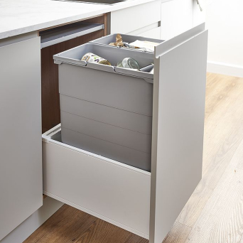 600 ECO-Base Waste Bin system (Silk White)