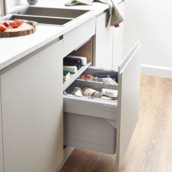 Eco-Sink Waste Bins (Light Grey)