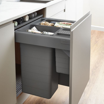 600 ECO-Top Waste Bin system (Orion Grey)