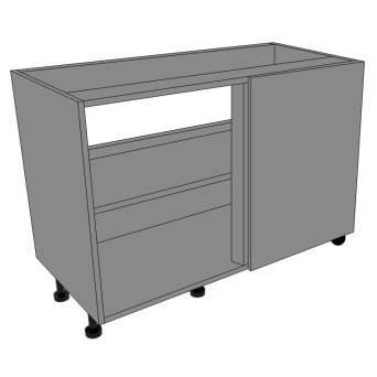 1200mm wide Blind Corner Sink units