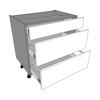 700mm wide 1S+2P - 3 drawers units