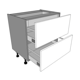 800mm 2 Drawers unit with Internal Drawer