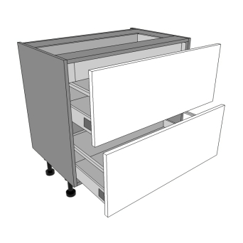 900mm 2 Drawers unit with Internal Drawer