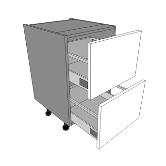 400mm wide 2 Pan Drawers units