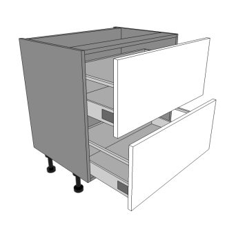800mm wide 2 Pan Drawers unit