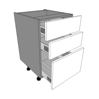 500mm wide 2S+1P - 3 drawers units