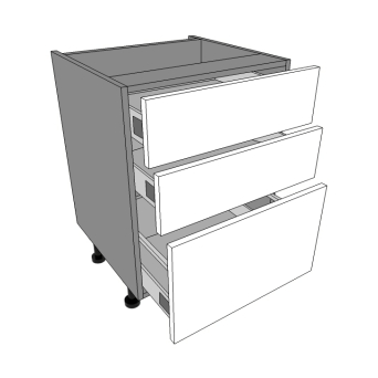 2 Shallow & 1 Pan Drawers Base Units