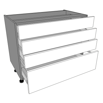 1000mm wide 3S+1P - 4 drawers units