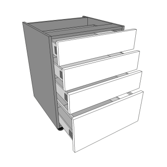 600mm wide 3S+1P - 4 drawers units