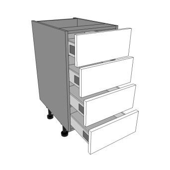 400mm wide 4 Shallow drawers units