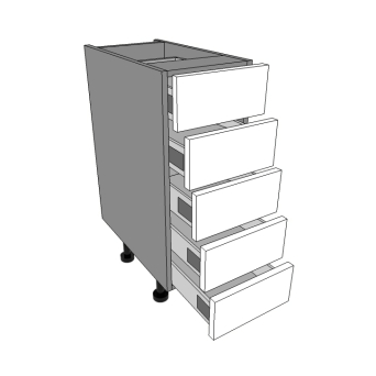 300mm wide 5 Shallow drawers units