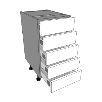 400mm wide 5 Shallow drawers units