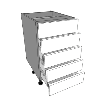 450mm wide 5 Shallow drawers units