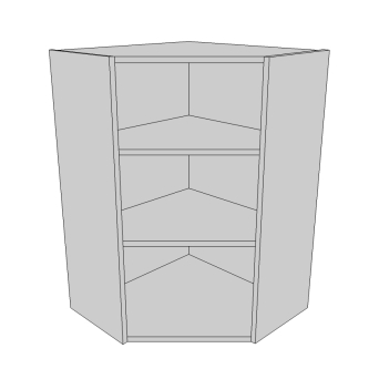QUICKCAB 600 Diagonal Corner Wall (HIGH)