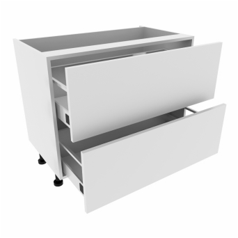 1000mm Base Unit with 2 Drawers & Door Set