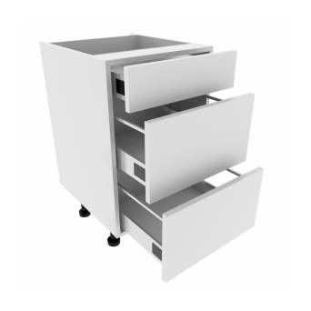 500mm Base Unit with 3 Drawers & Door Set