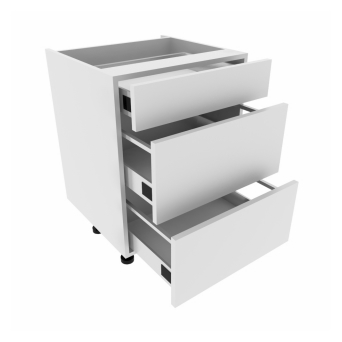 600mm Base Unit with 3 Drawers & Door Set