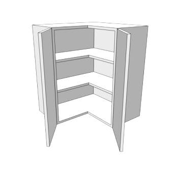 630mm*630mm L Shape Corner Wall Unit & Door Set
