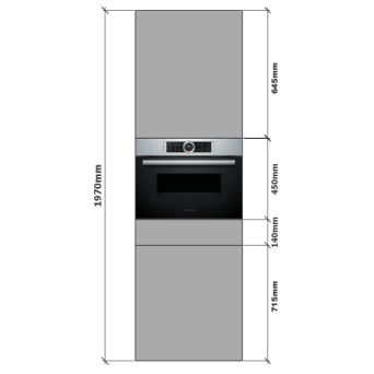 Tall 450 Microwave housing dimensions