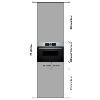 450 Microwave housing dimensions