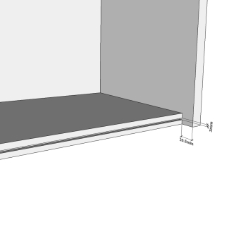 Wall unit bottom Cut-out dimensions