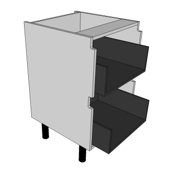 500 True Handleless 2 Drawers unit