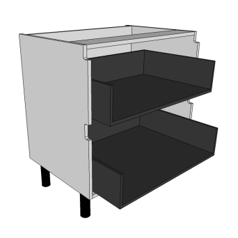 800 True Handleless 2 Drawers unit