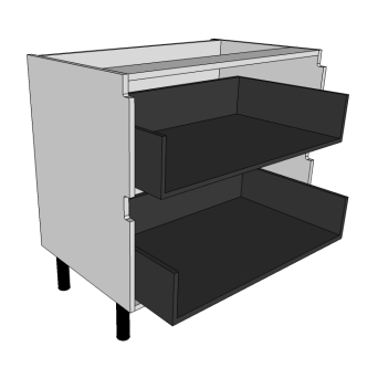 True Handleless 2 Drawers units