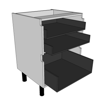 True Handleless 3 Drawers units