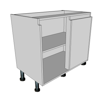 True Handleless corner base units