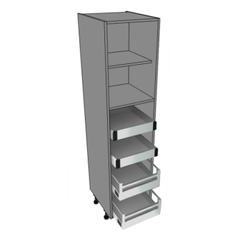 500mm wide Tall Larder - 2 Inner drawers