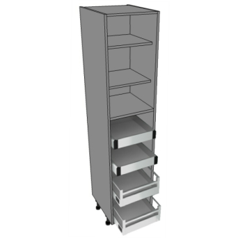500mm wide Tall Larder - 2 Inner drawers