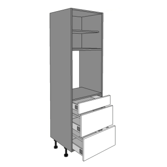 Tall Single Oven Housing - 3 drawer