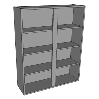 800mm wide Extra deep wall unit