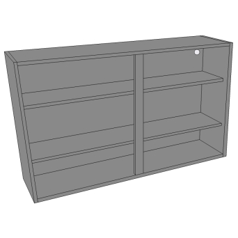 1200mm wide Extra deep wall unit