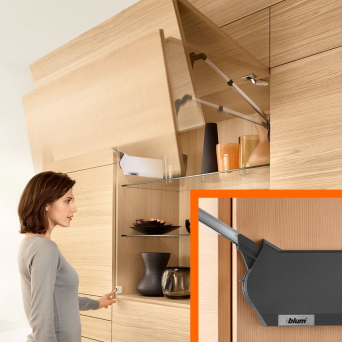 BLUM Aventos HF Bi-fold Lift Set (Dark Grey)
