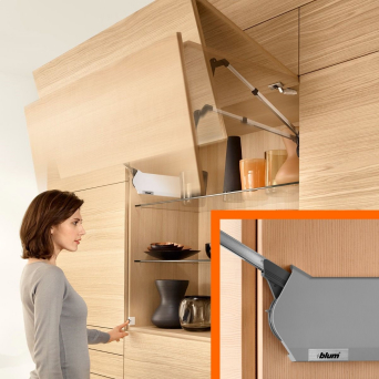 BLUM Aventos HF Bi-fold Lift Set (Light Grey)
