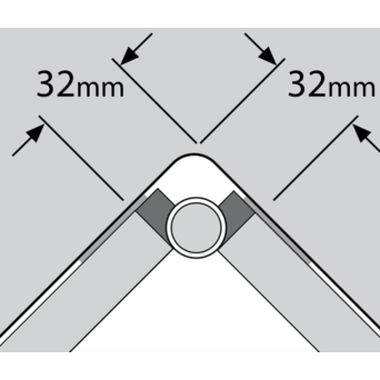 Hinged Corner Post Dimensions