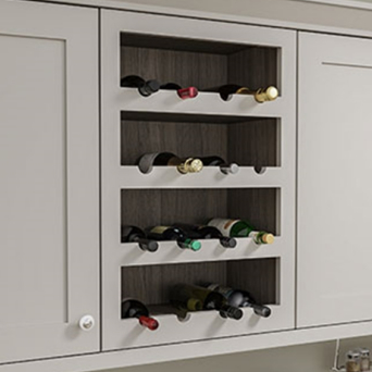 Bella 500 Plain Wine Rack front