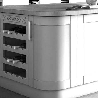 Bella Shaker Curved Door