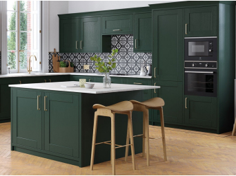 Cambridge Fir Green Timber doors