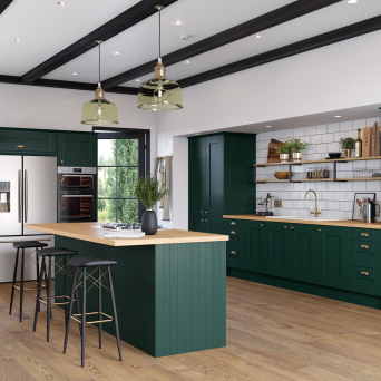 Cartmel Fir Green Kitchen