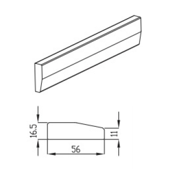 Cartmel Tangent Pelmet details