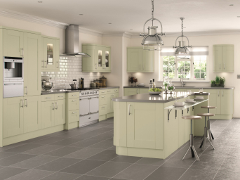 Cartmel Sage Green kitchen doors