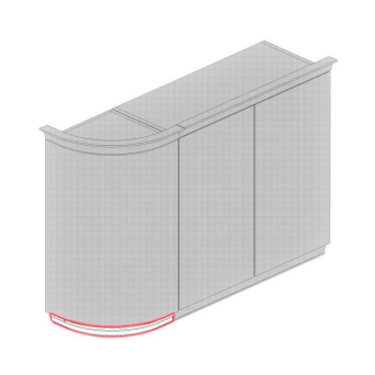 Cambridge Curved Tangent Pelmet