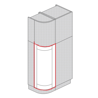 Cambridge 1245 Curved Door